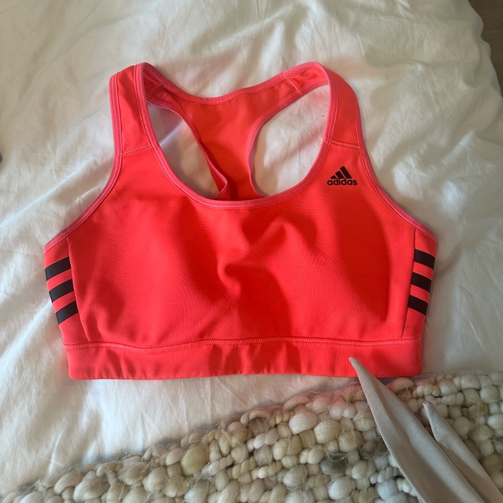 Adidas pink bra